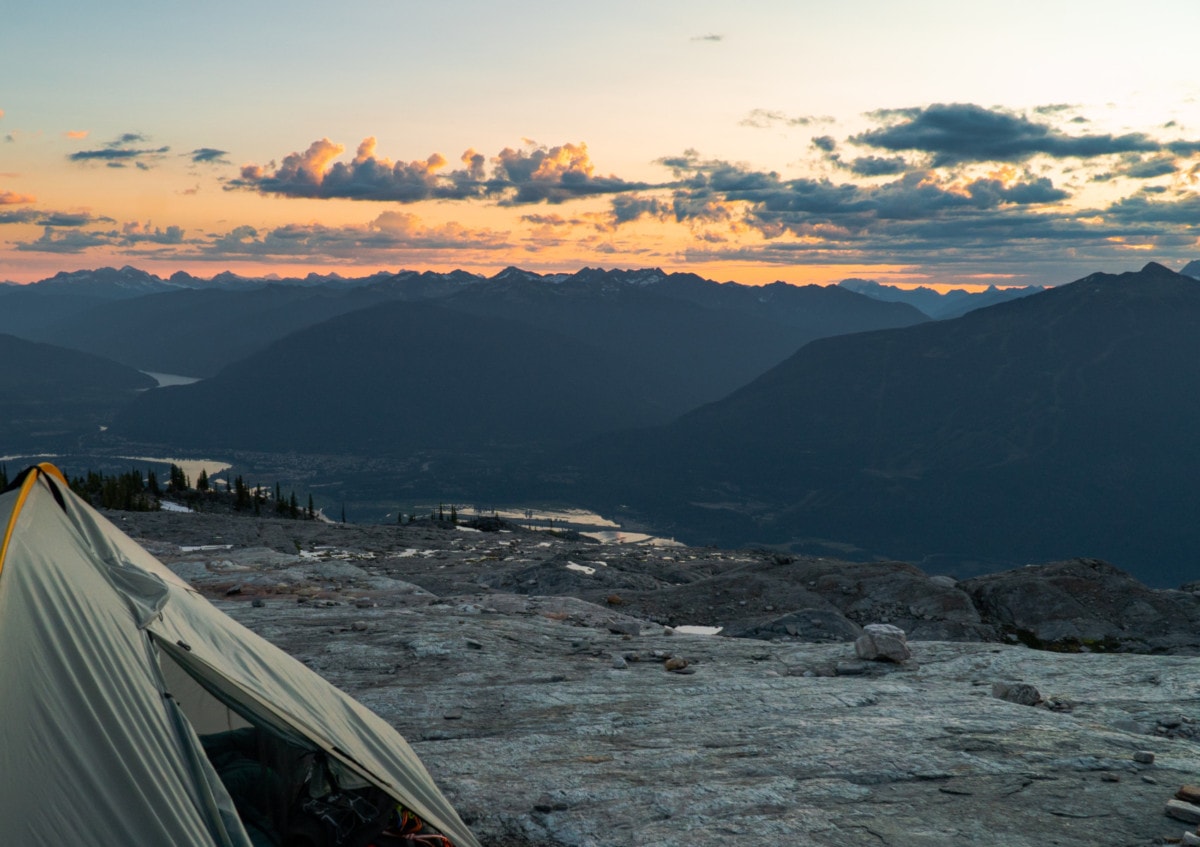 sunrise in the mt begbie alpine