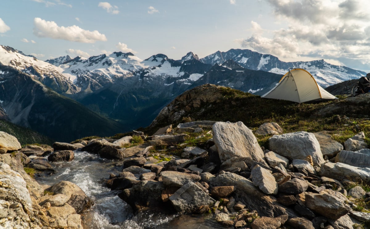 viewpoint from campsite on avalanche mountain