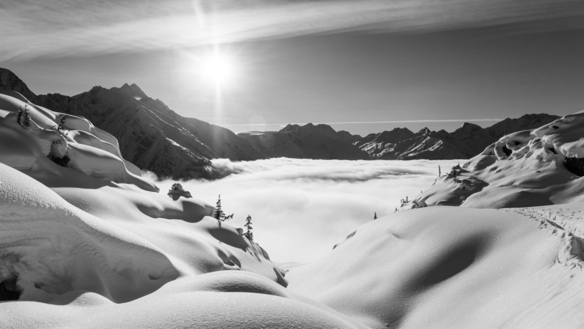 asulkan valley with low clouds