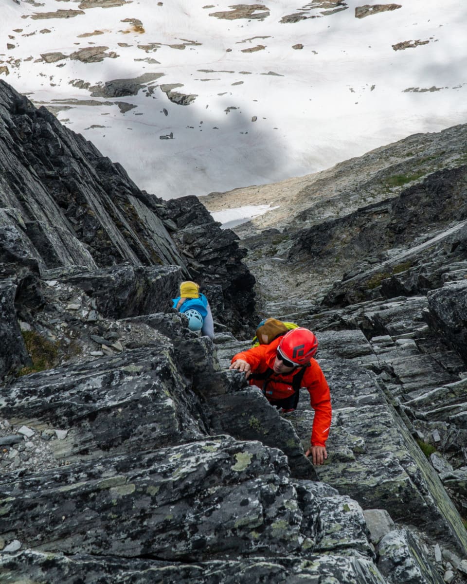 two climbers on uto peak