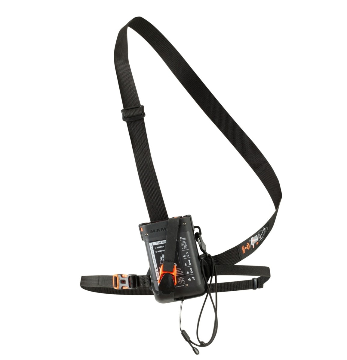 torso harness of mammut barryvox avalanche transceiver