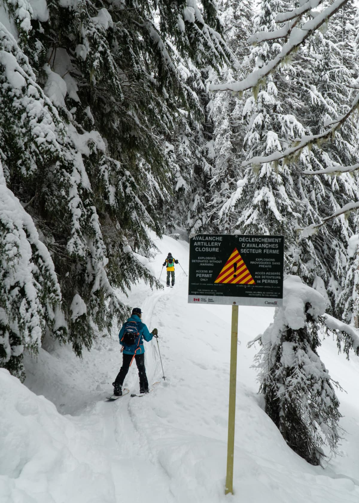 avalanche warming at the avalanche crest trailhead