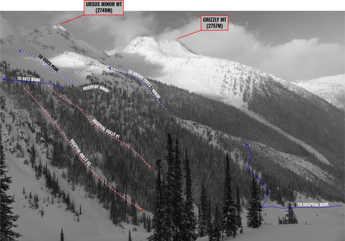 uptrack from connaught creek to hospital bowl and 8812 bowl 01