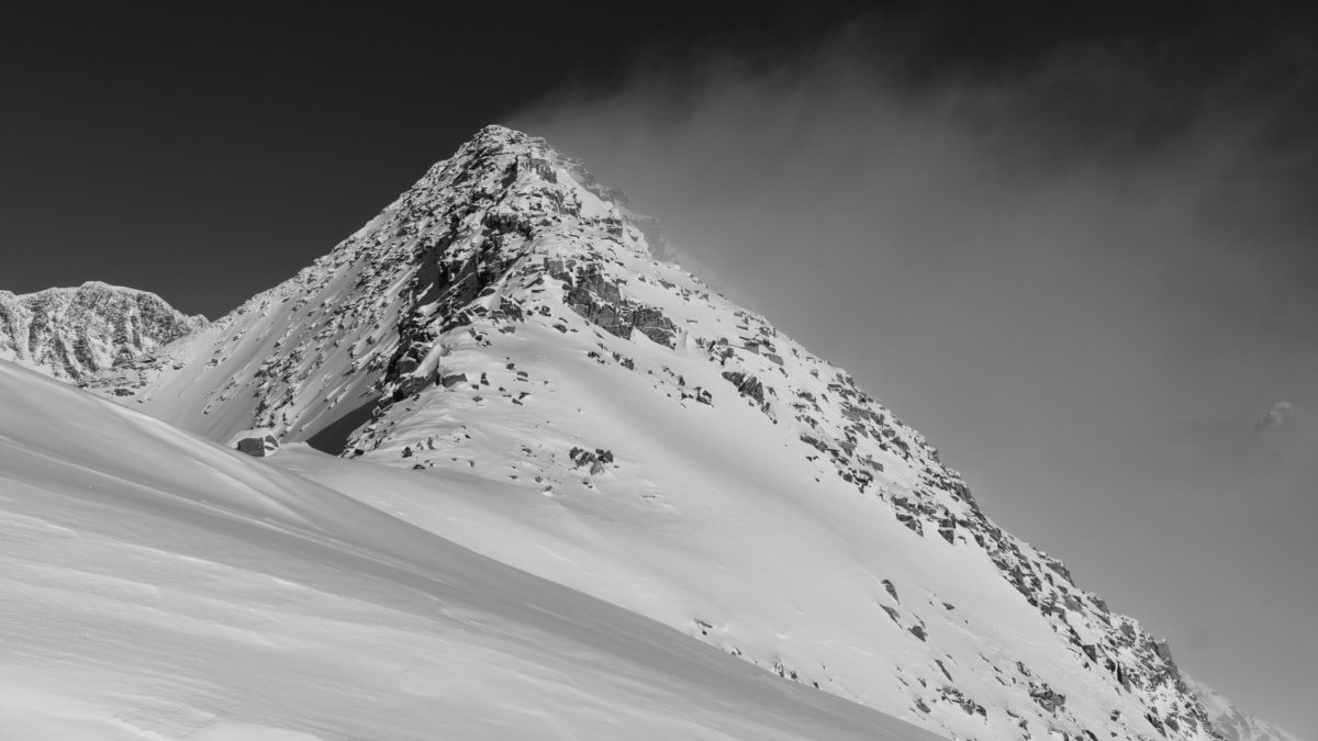 view of mt sifton west ridge from the sifton glacier col