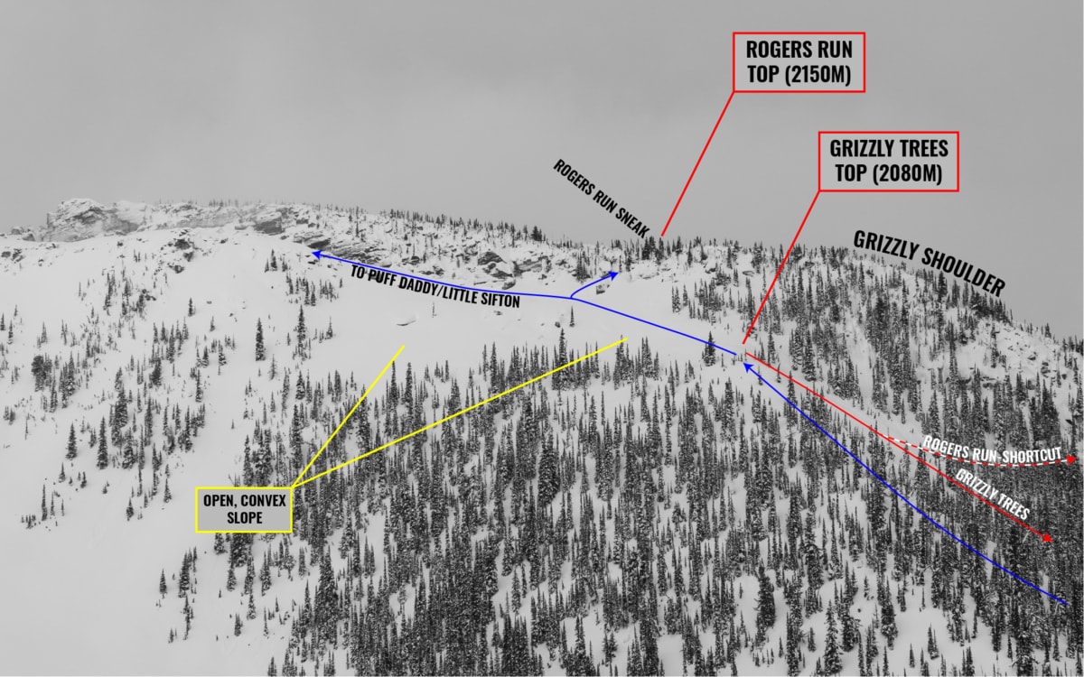 detail view of the rogers run puff daddy intersection with overlay