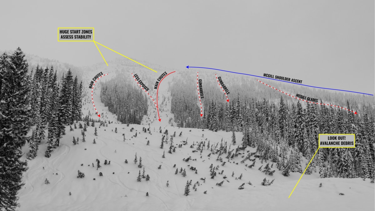 overview of mcgill main chutes and gunbarrels with overlay 01