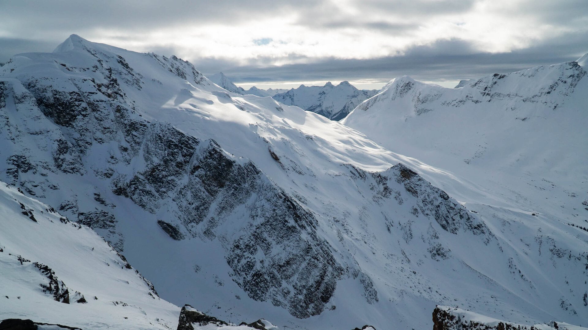 view of asulkan and youngs glaciers