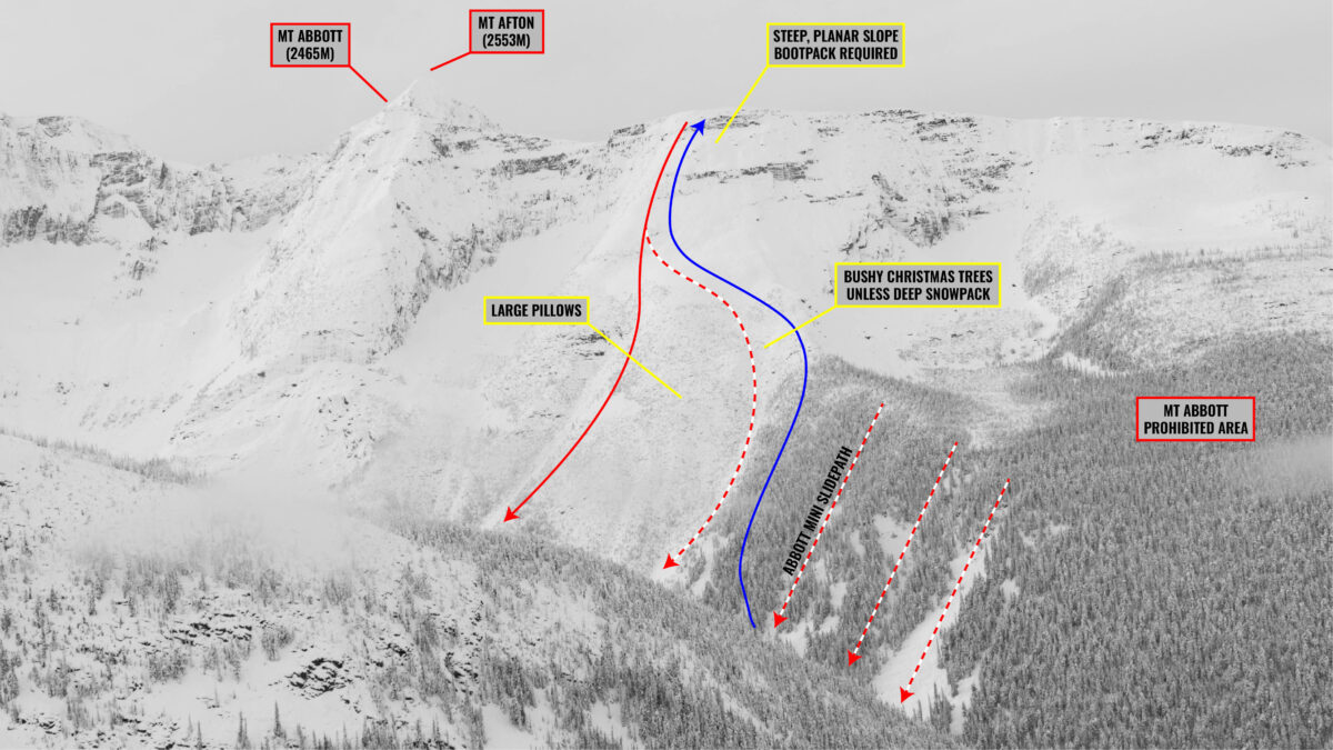 abbott east slidepath with route overlay