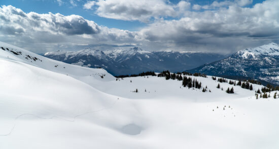 McCrae Peak ski touring near Revelstoke, BC