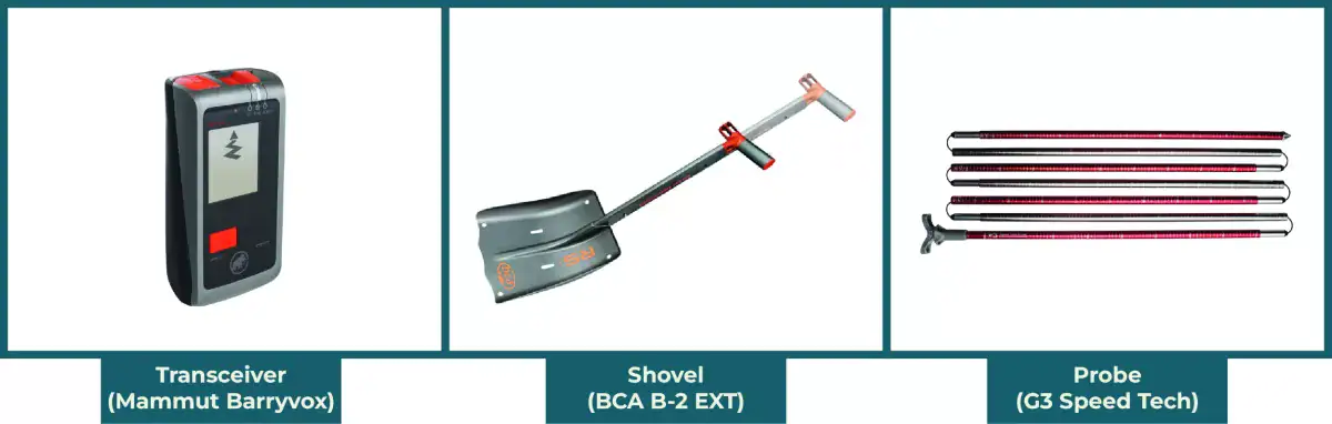 avalanche rescue tools for ski touring and splitboarding