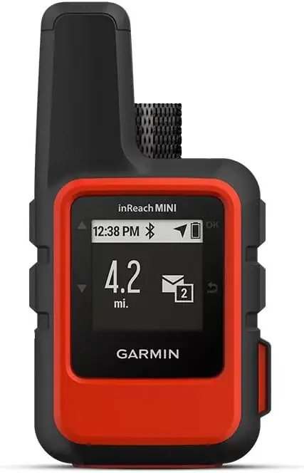 garmin inreach mini 2 satellite communication device in the backcountry