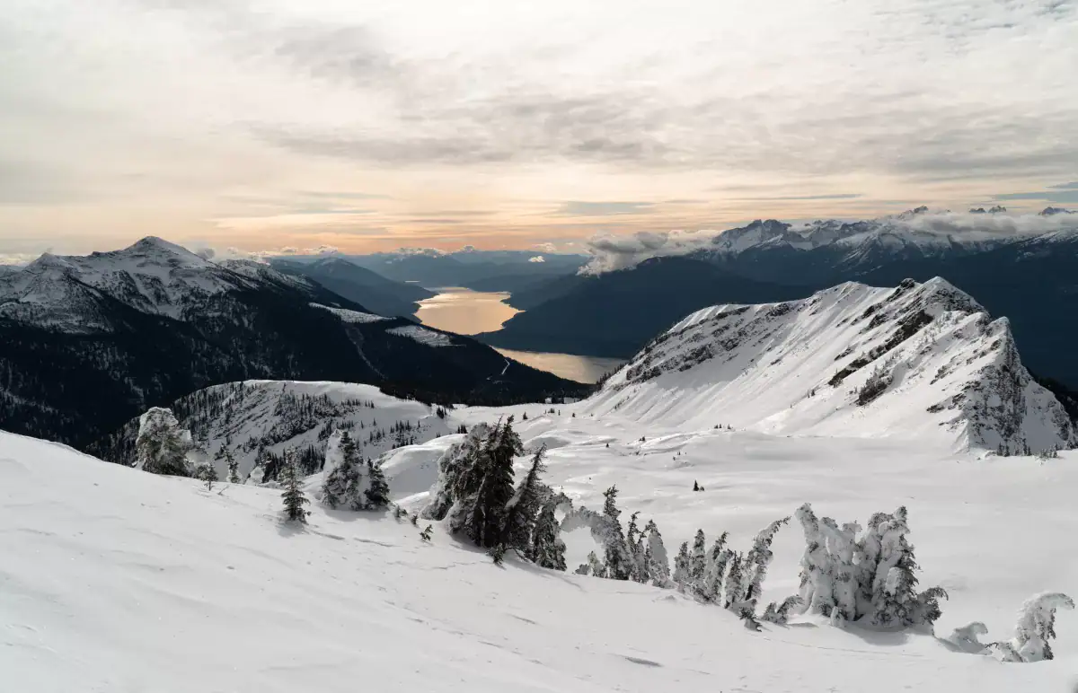 view of the columbia valley from mt mcrae in late fall