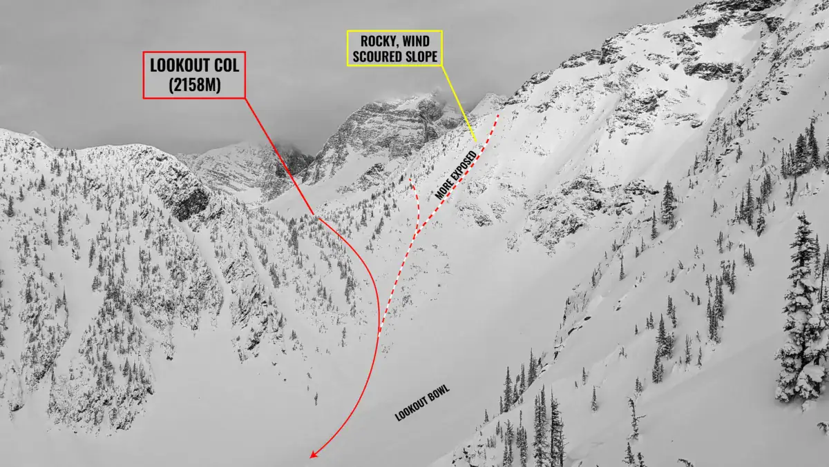 view of lookout col from the ravens ridge